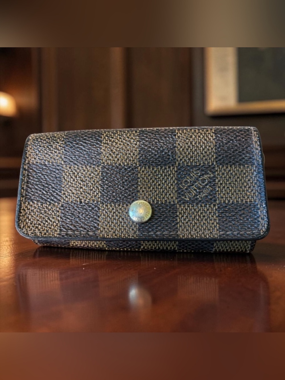 Louis Vuitton Brown Damier Canvas Key Holder
